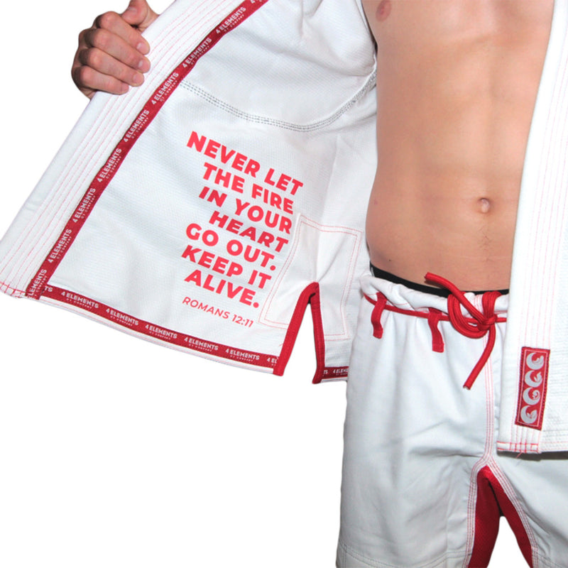 4 Elements Fire Gi White