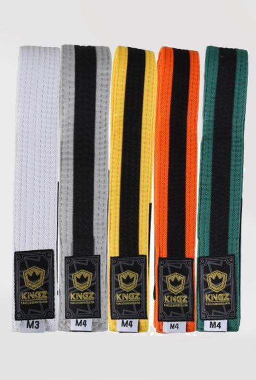 Kingz Kids Belts with Black Stripe M2 Green