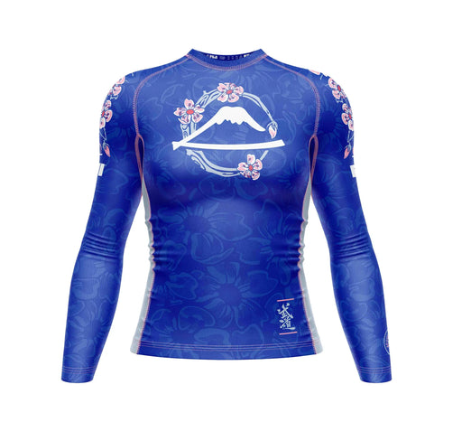 Fuji Womens Blossom Rashguard Blue & Pink