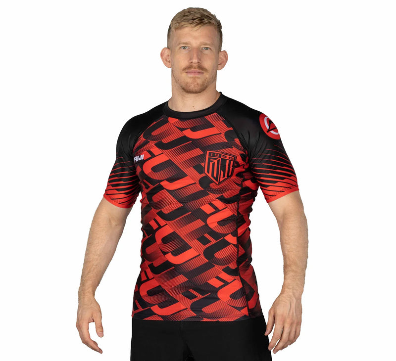 Fuji Match Short Sleeve Rashguard Red