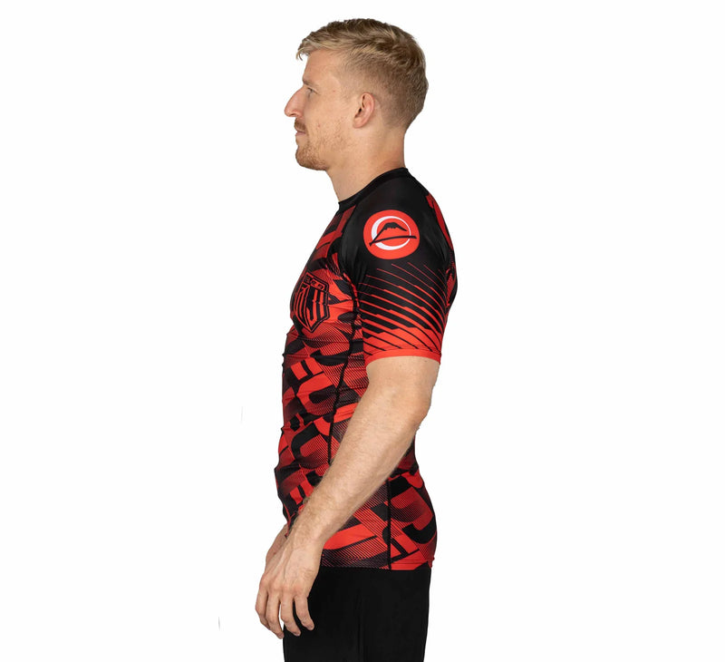 Fuji Match Short Sleeve Rashguard Red