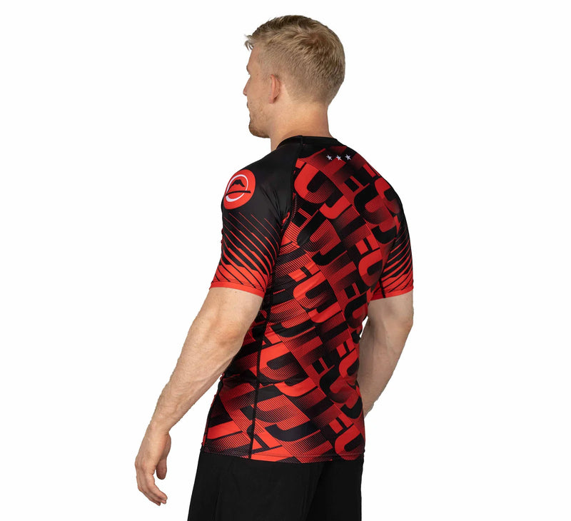 Fuji Match Short Sleeve Rashguard Red