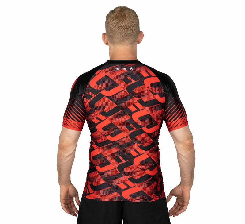 Fuji Match Short Sleeve Rashguard Red