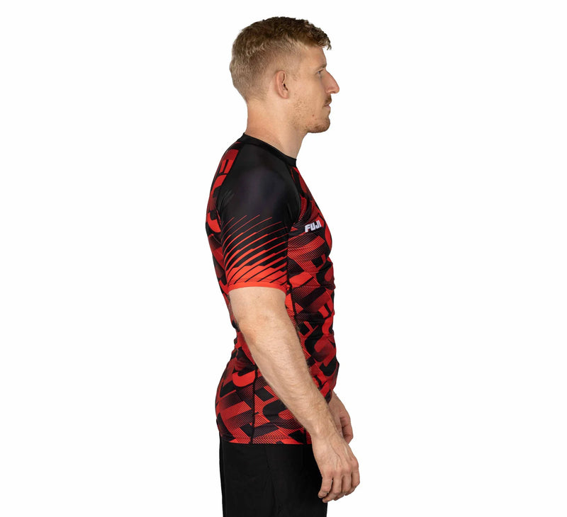 Fuji Match Short Sleeve Rashguard Red