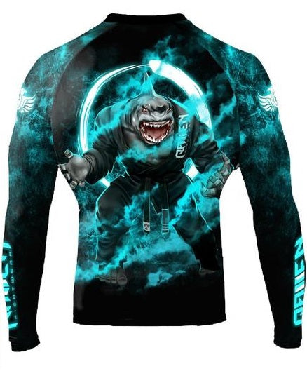Raven Masters of Jiu Jitsu - Great White Rashguard