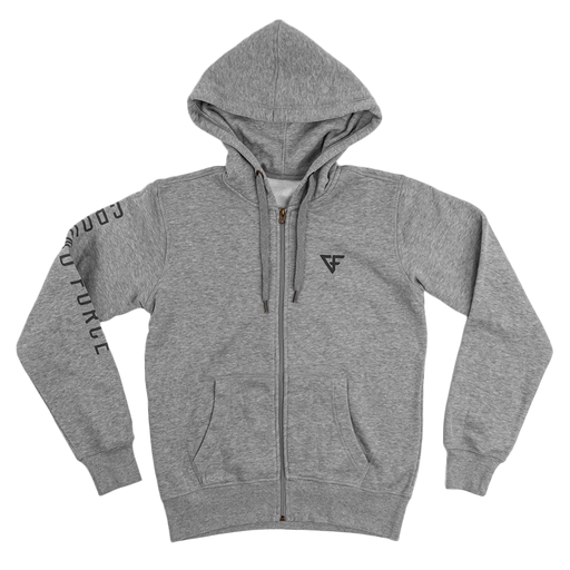 Ground Force Zip up Hoodie Grey