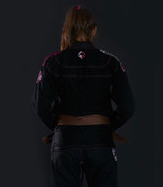 Back view of a Ground Game Sakura BJJ Women`s Gi Black