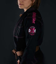 Right side view of a Ground Game Sakura BJJ Women`s Gi Black