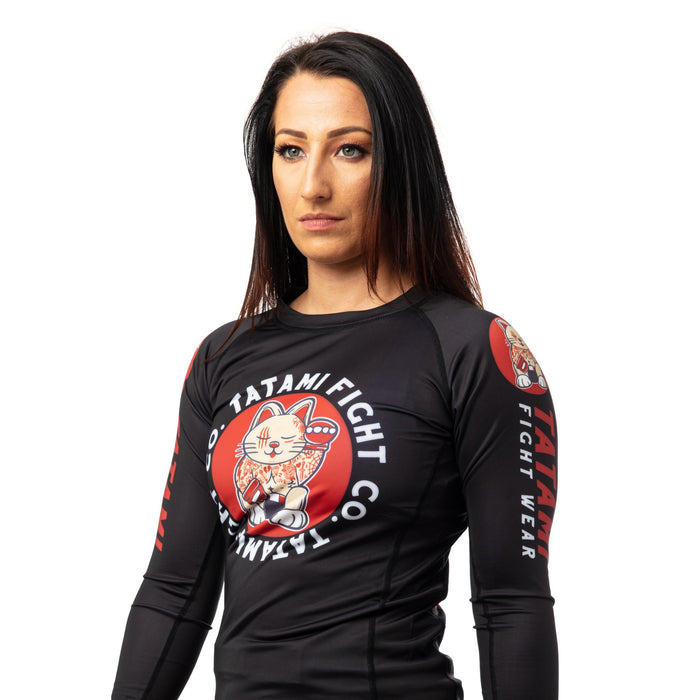 Tatami Ladies Cat Fighter Eco Tech Recycled Rash Guard