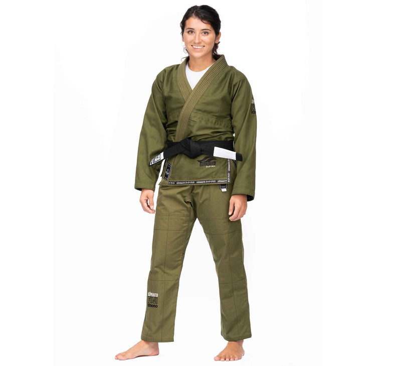 Fuji Suparaito Women's BJJ Gi Olive Green