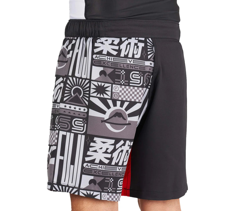 FUJI Flag Lightweight Shorts Black/Red