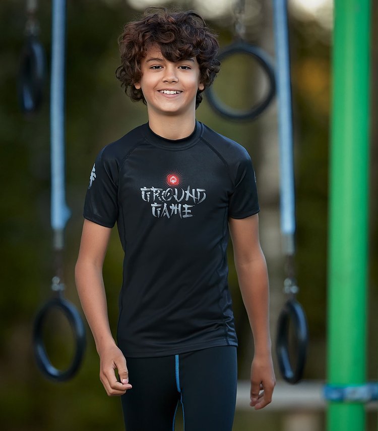 Ground Game Samurai 2.0 Kids Rashguard Short Sleeve
