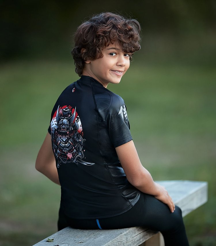 Ground Game Samurai 2.0 Kids Rashguard Short Sleeve