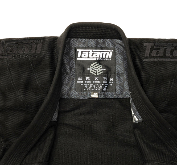 Tatami Estilo Black Label Gi - Black on Black