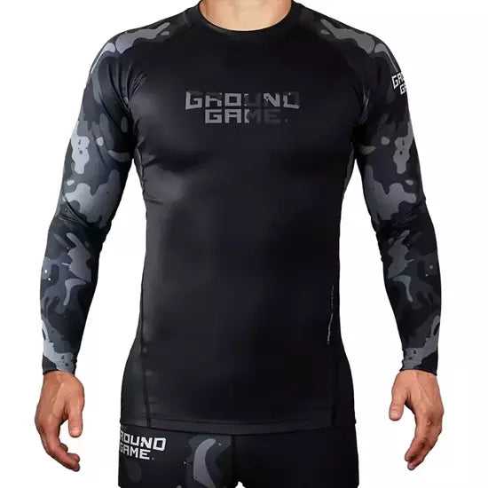 Ground Game Rashguard Moro 4.0 Long sleeve (Grey) — BJJ Fightgear