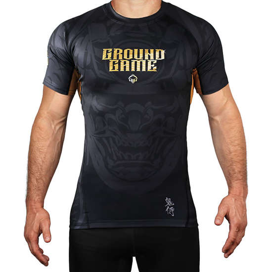 Ground Game Rashguard Oni Samurai Short sleeve — BJJ Fightgear