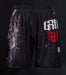 Front view of a Ground Game Samurai Mask Training Shorts