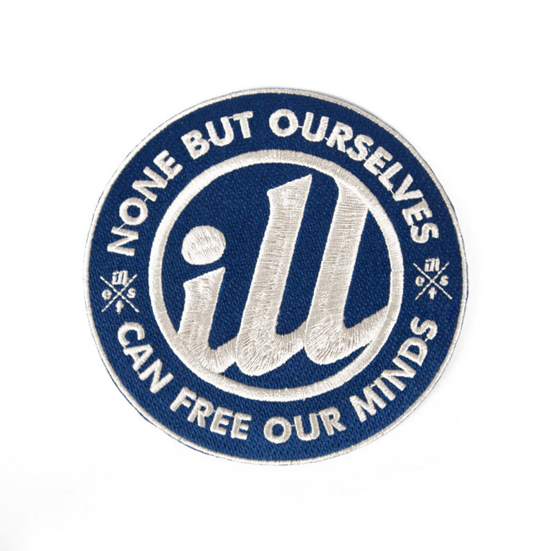 Illest Round Patch Navy